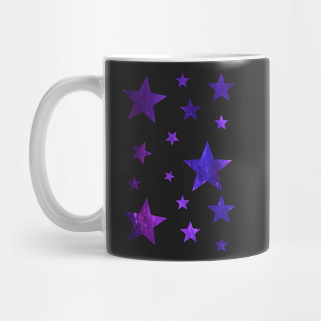 Blue Purple Ombre Galaxy Stars by Felicity-K